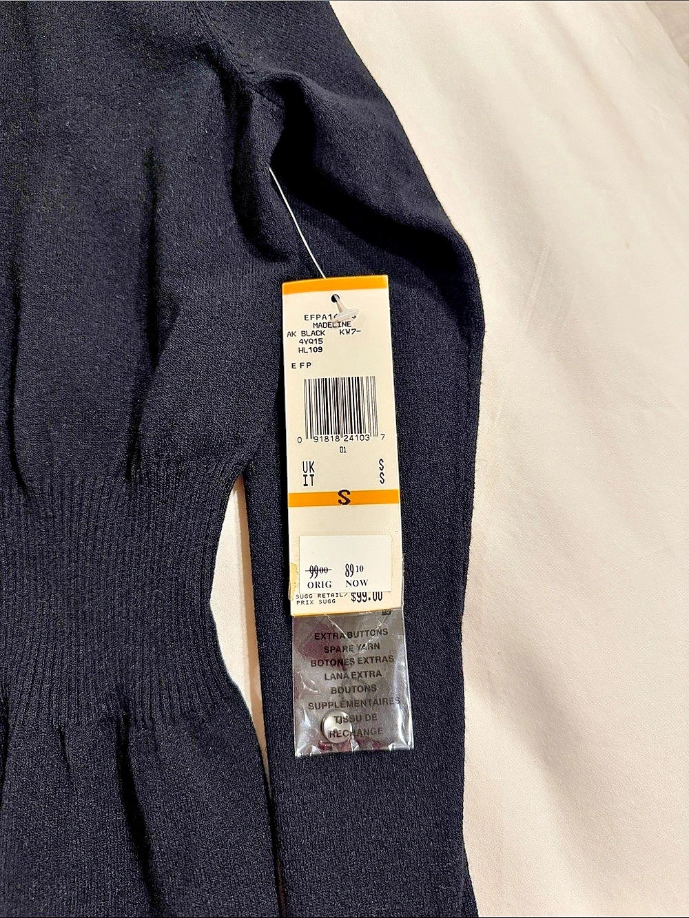 Express Black Cardigan Size Small NWT - Picture 2 of 2